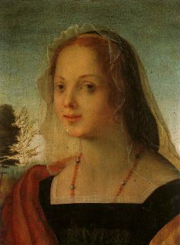 羅素 菲倫蒂諾 Portrait of a Young Woman